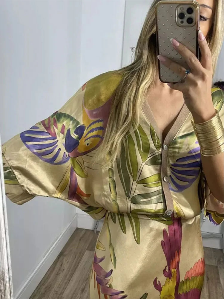 Conjunto con estampado floral