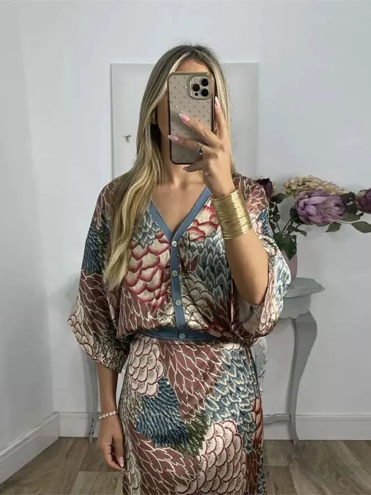 Conjunto con estampado floral