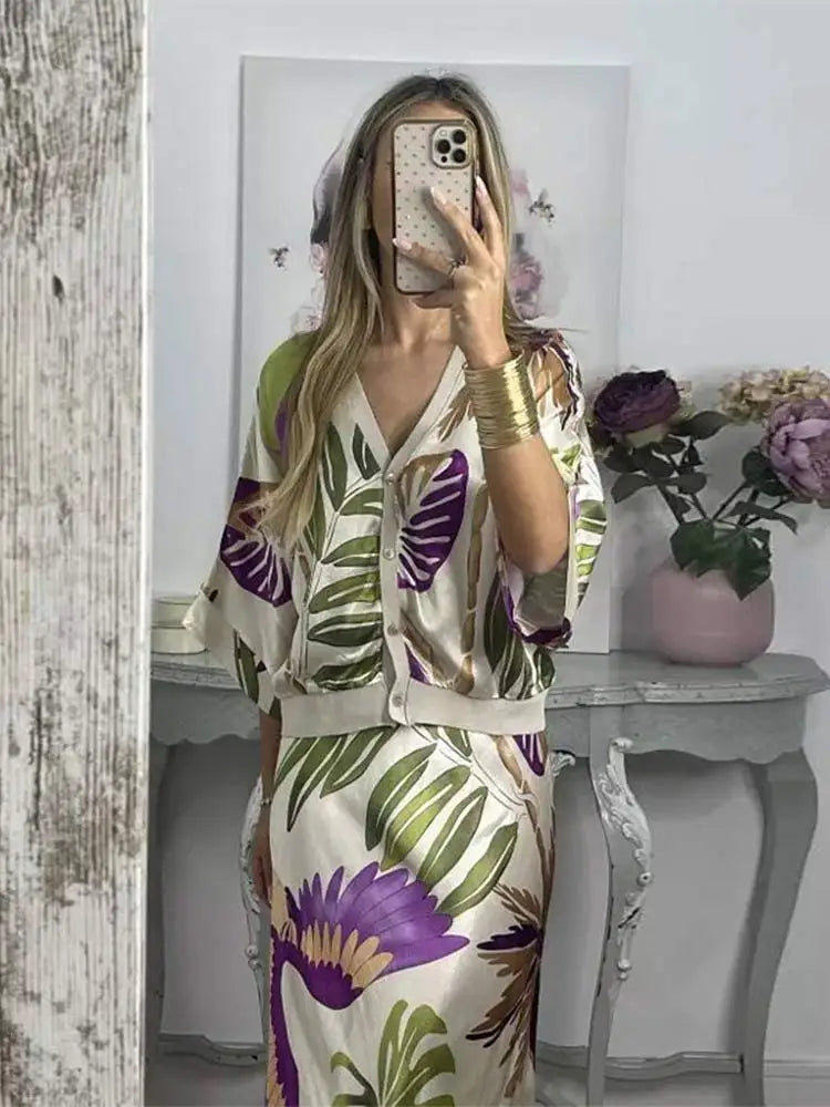 Conjunto con estampado floral