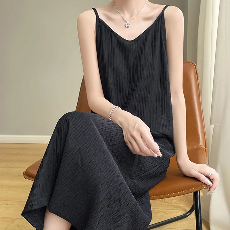 Vestido Halter Plisado Chiba Elegante para Mujeres