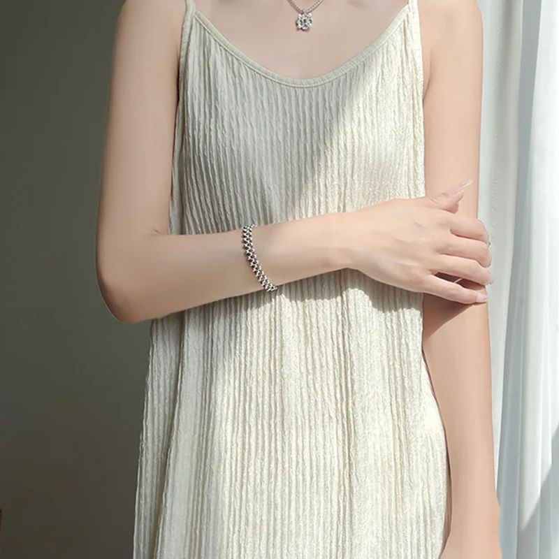 Vestido Halter Plisado Chiba Elegante para Mujeres