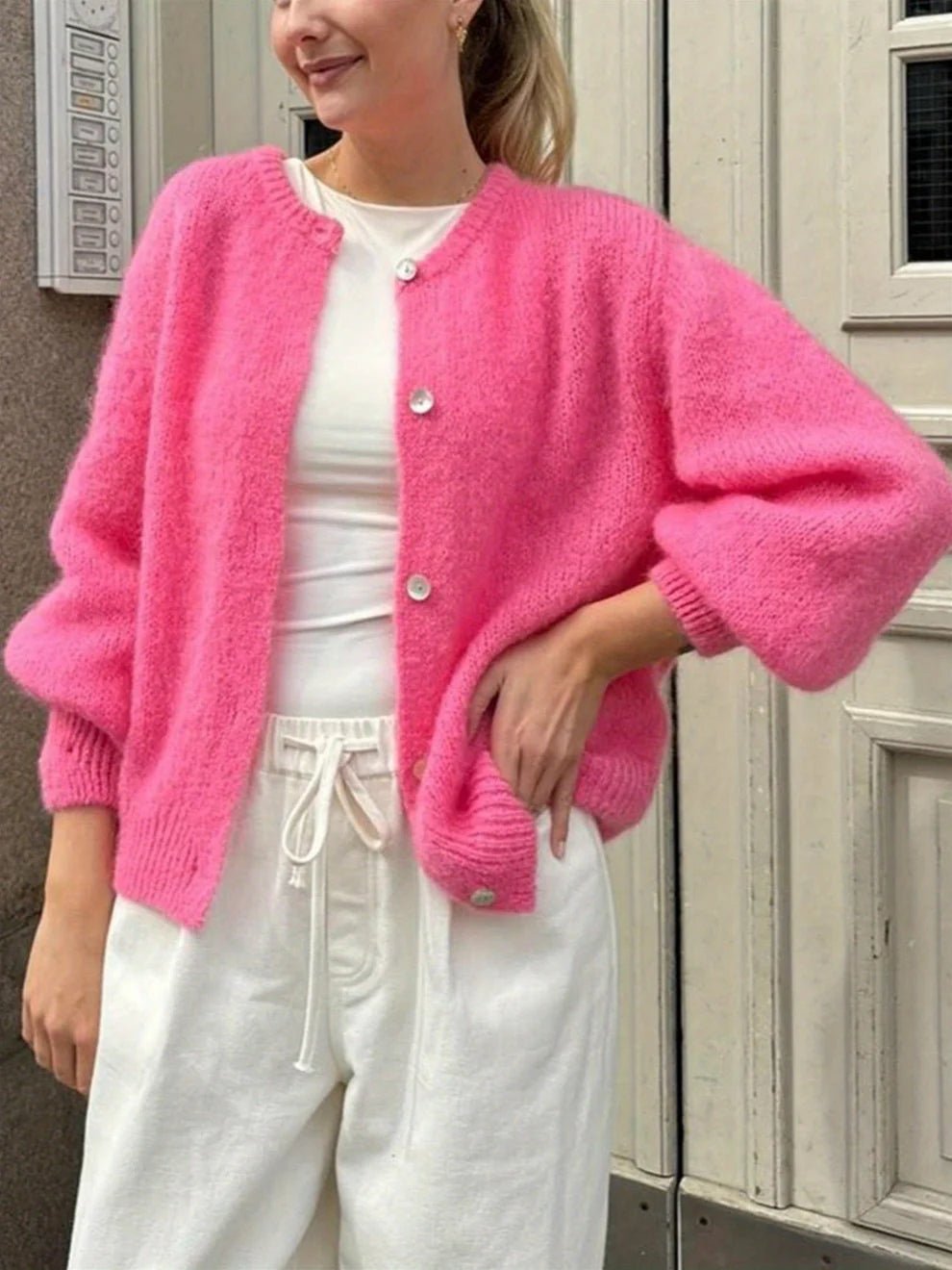 Natalia™ | Sweater abierto de punto