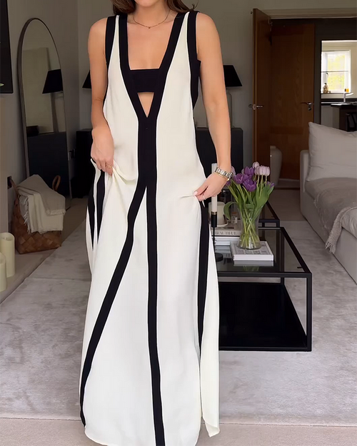 Vestido de rayas black & white