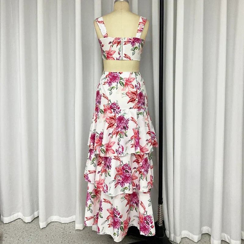 Conjunto de 2 piezas con estampado Floral