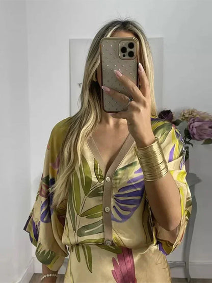 Conjunto con estampado floral