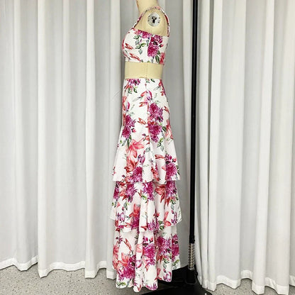 Conjunto de 2 piezas con estampado Floral