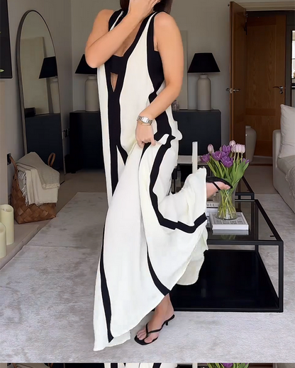 Vestido de rayas black & white